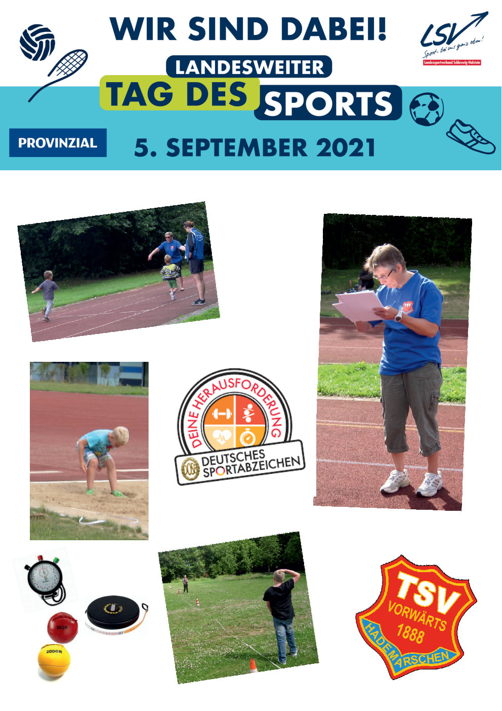 Kinder-/Sportabzeichen beim TSV Vorwärts Hademarschen Kinder-/Sportabzeichen beim TSV Vorwärts Hademarschen