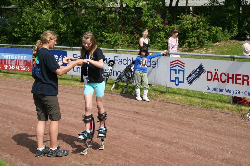 Bouncen als neue Trendsportart beim Oldenburger Sportfest