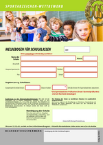 Meldebogen DSA Schulklassen Wettbewerb