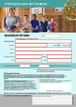 Meldebogen DSA Team Wettbewerb
