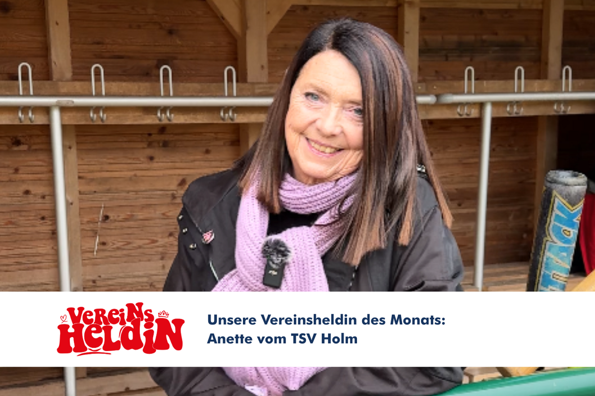 Vereinsheldin Anette vom TSV Holm