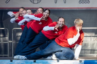 Tanzgruppe beim Tag des Sports